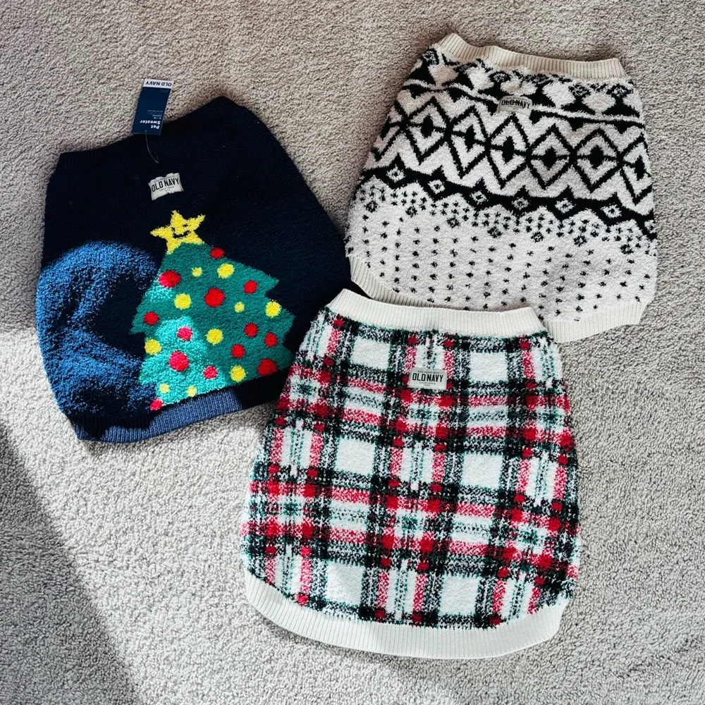 3 Pet Holiday Sweaters - Picture 1 of 3